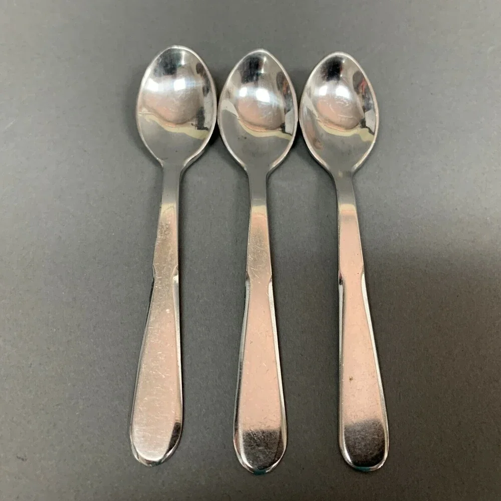 Inox Baby Dessert‎ Spoons Lot of 3